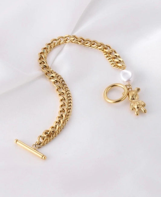 braccciale placcato oro 18k