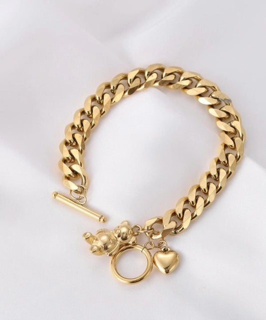 braccciale placcato oro 18k